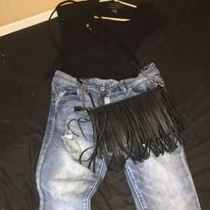 Alphet, shirt is xs and pants are 7s